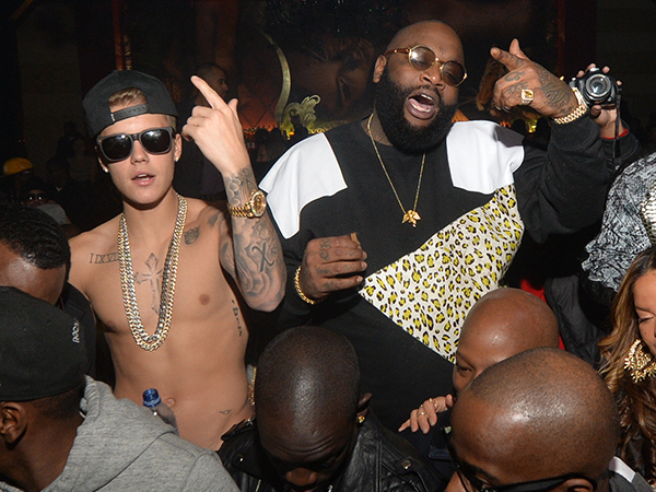 PHOTOS: Justin Bieber parties with Rick Ross and more for Diddy's Tequila Bash